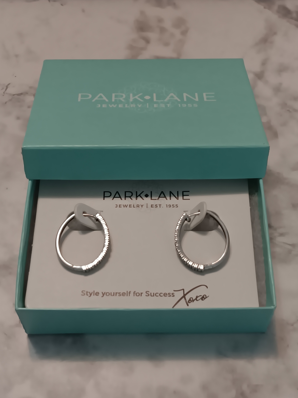 Brilliance Sterling Silver 1/10 CTTW Genuine Diamond Hoop Earrings – PRELOVED